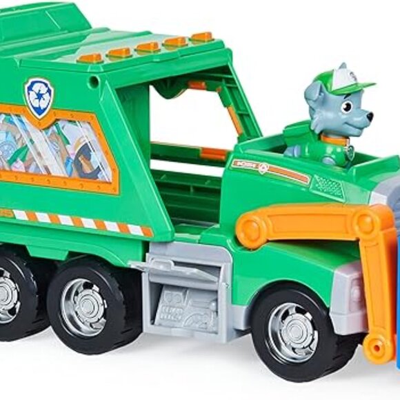 Paw Patrol, Rocky’s Reuse It Deluxe Truck with Collectible Toy Figure and 3 Tool - Picture 2 of 4